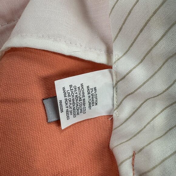 Express Editor Pants Womens 2 Orange Cropped Wide Leg Dress Cotton Stretch - Picture 5 of 13